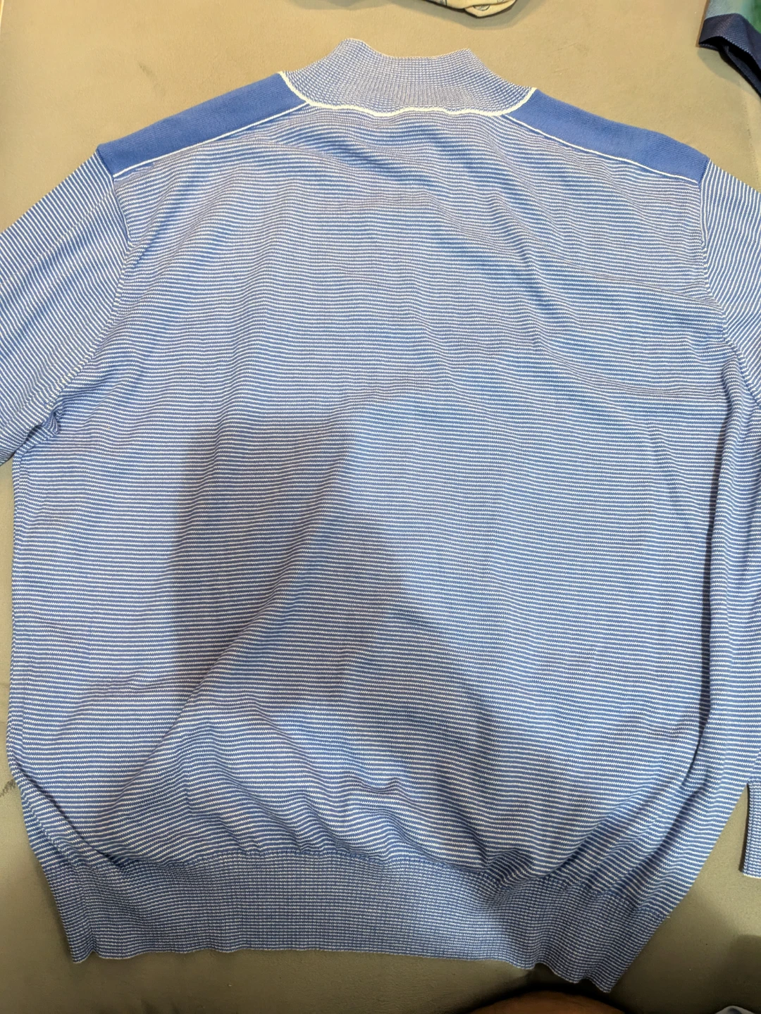 Bullock & Jones XXL Blue and White Sweater - photo 5
