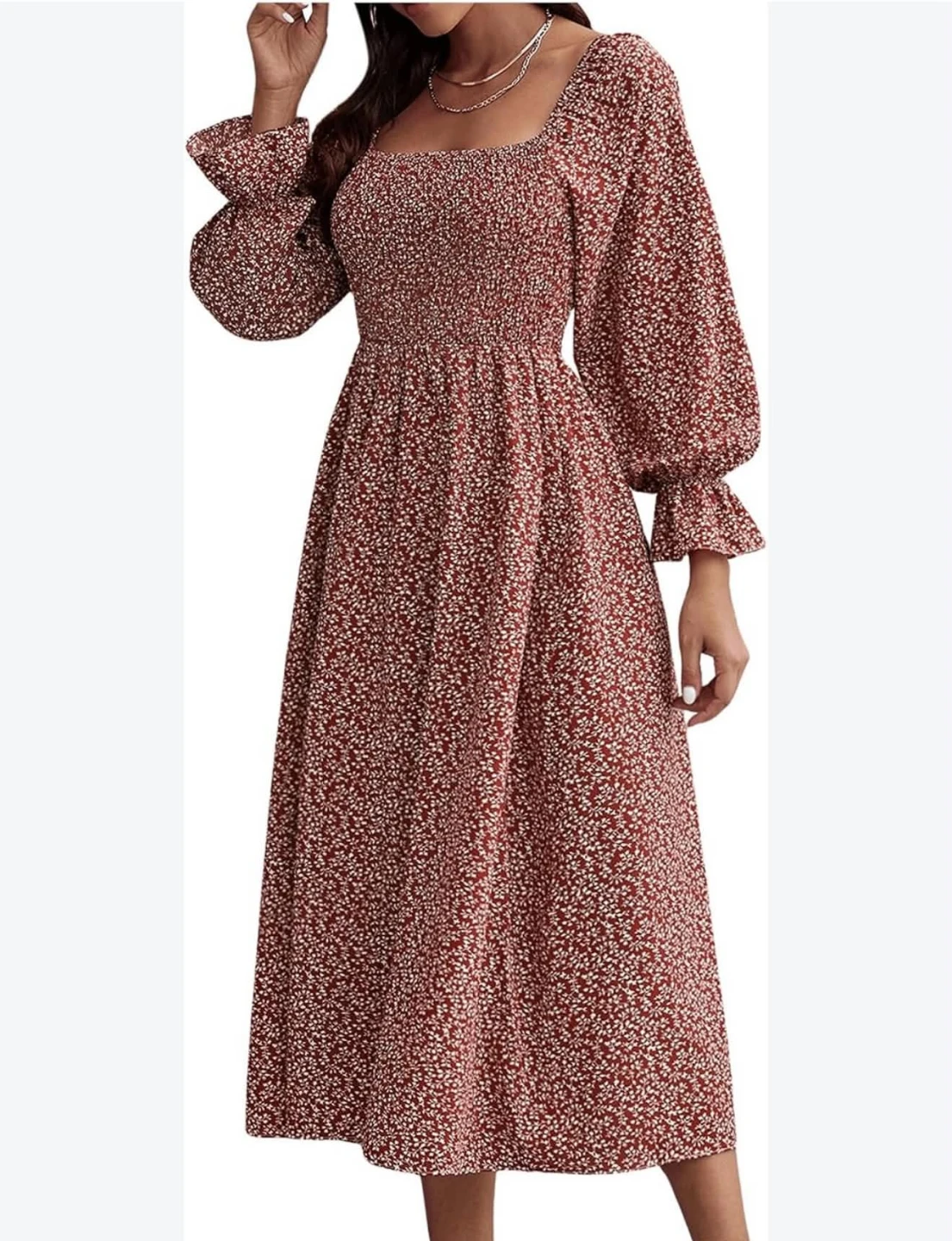 Floral Long Sleeve and Striped Sleeveless Dress Bundle - photo 4