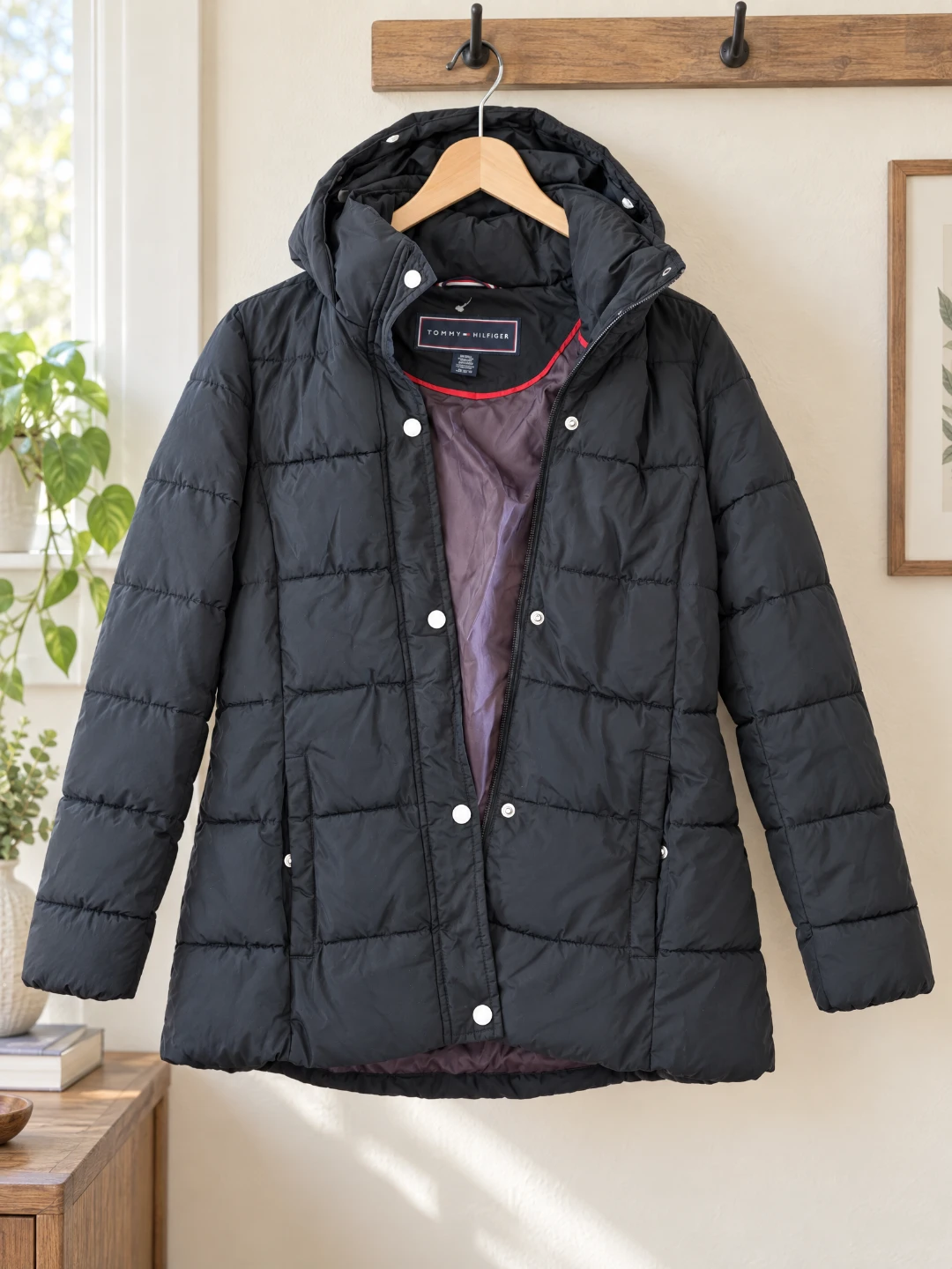 Tommy Hilfiger Women's Puffer Jacket Black