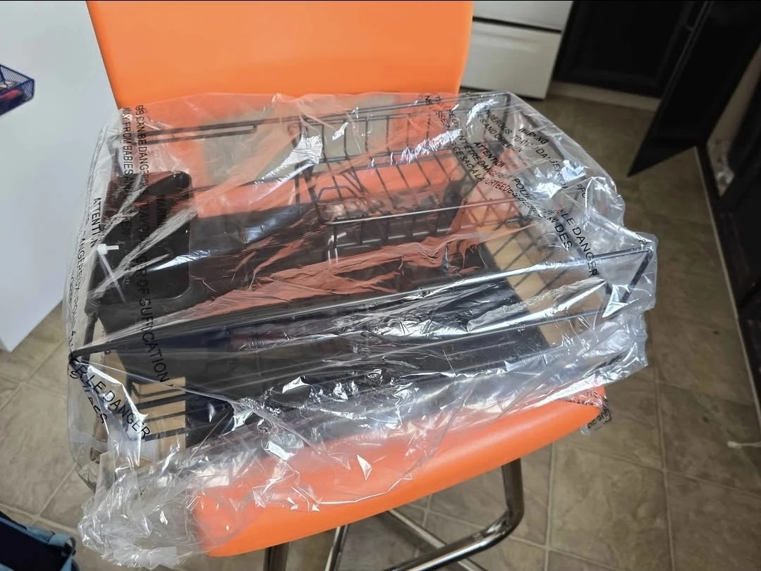 Brand New 2-Tier Dish Drying/Draining Rack with Cutlery Holder - photo 5