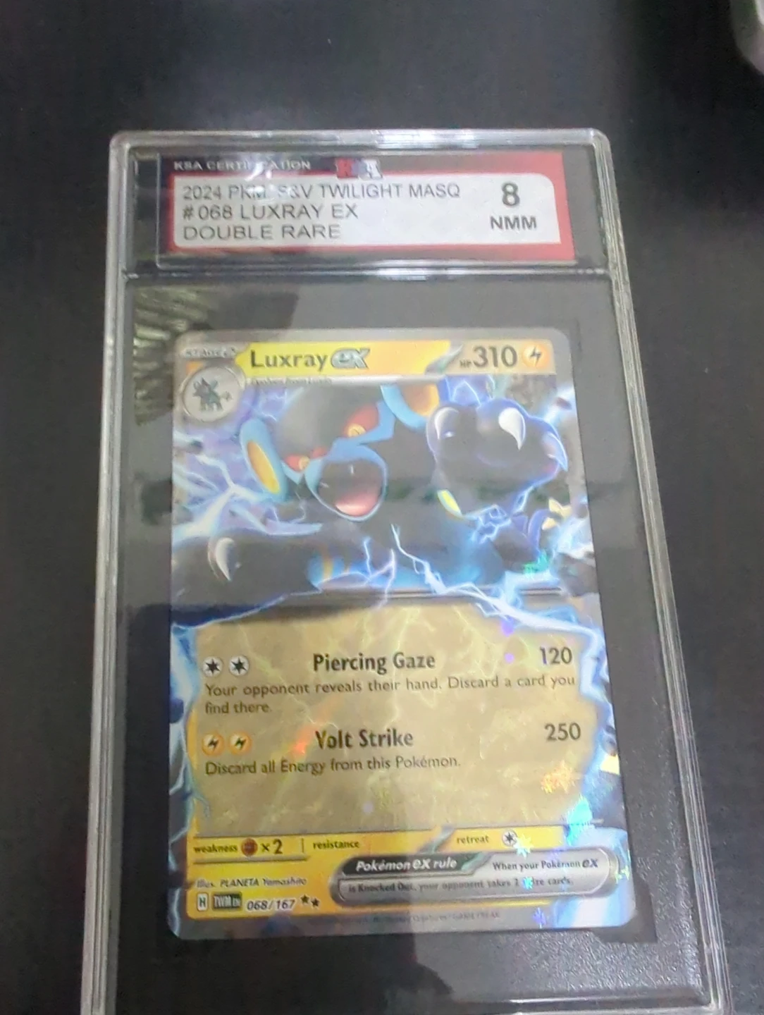 KSA Graded 2024 Pokemon Luxray ex 068/167