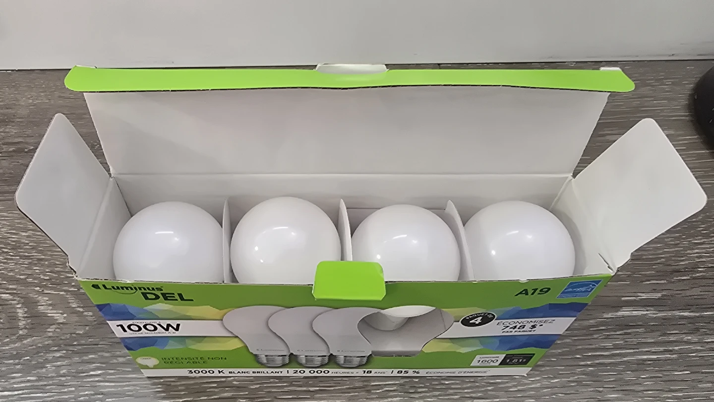 Luminus A19 LED Light Bulbs, 4-Pack - photo 2