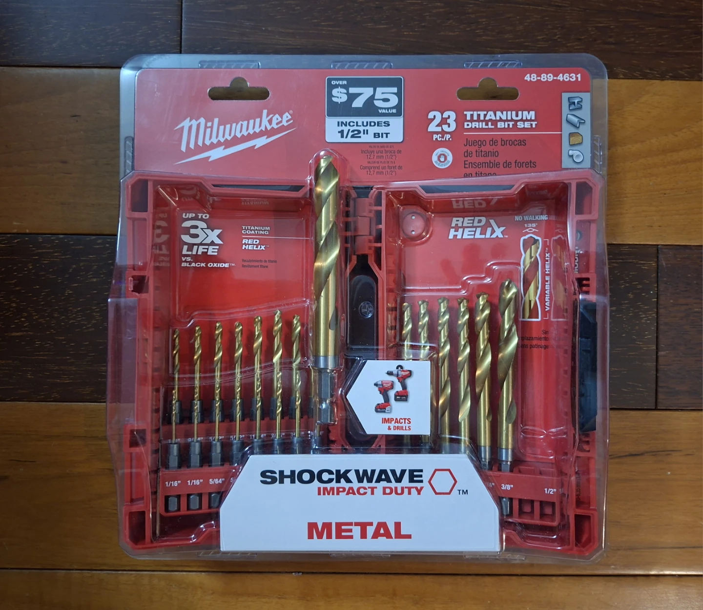 Milwaukee Shockwave Titanium Drill Bit Set 23-Piece