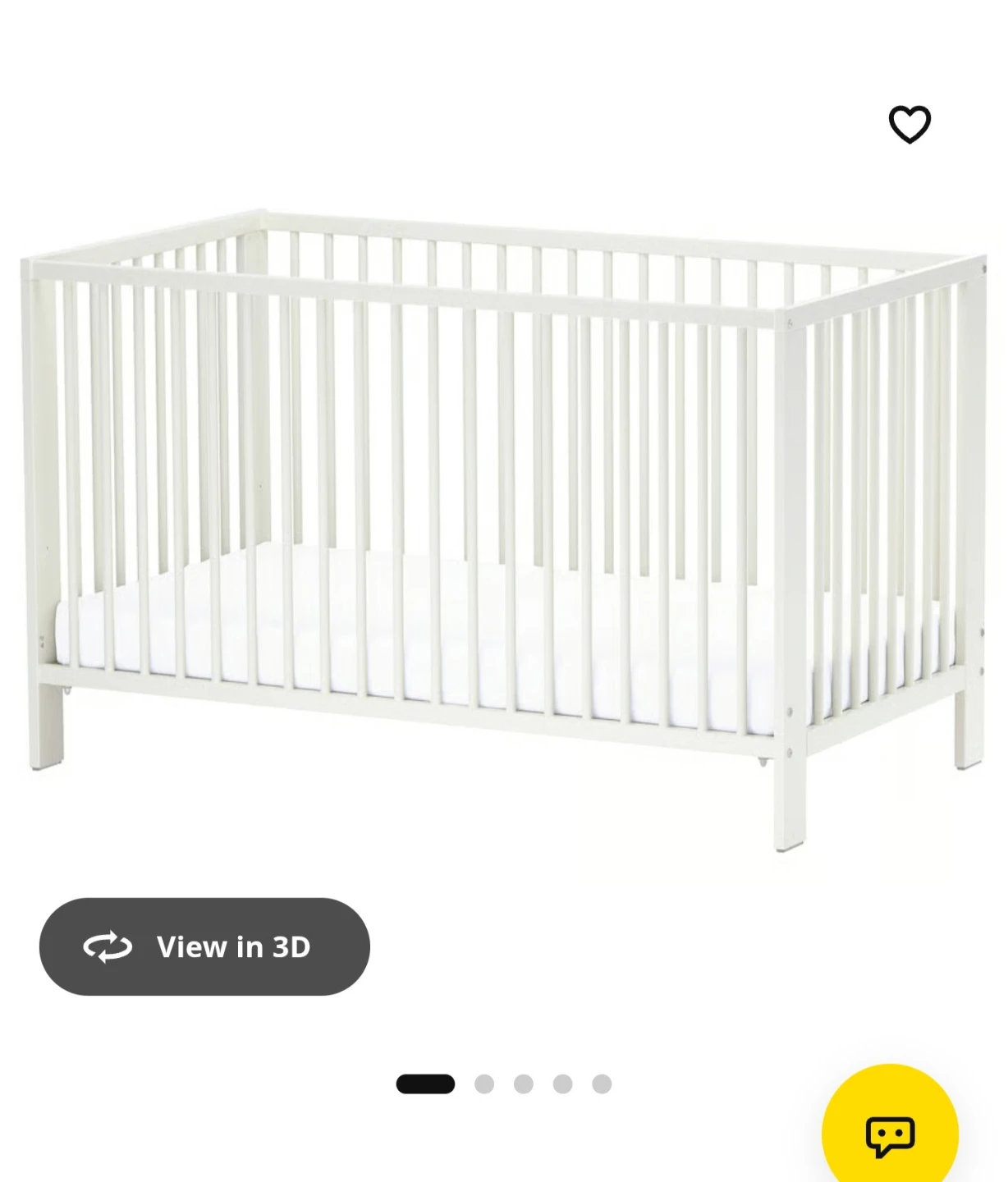 IKEA Gulliver Crib, White