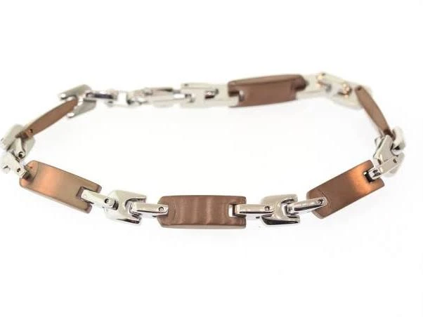 Men's Chisel 316L Two-Tone Stainless Steel Link - photo 4