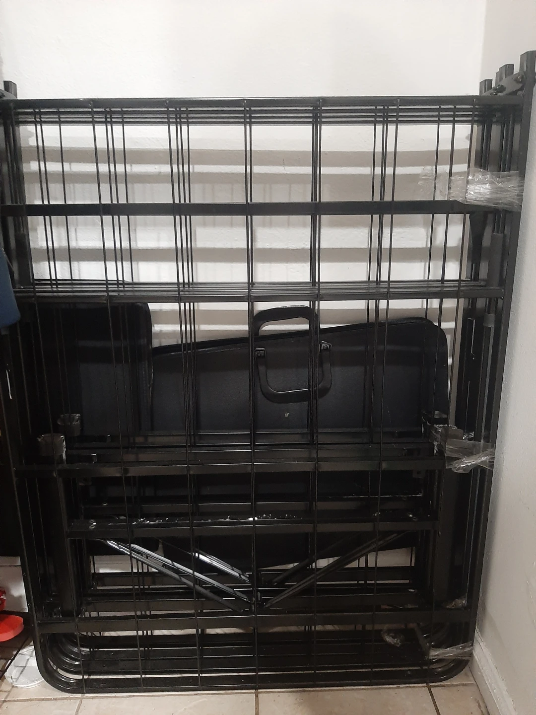 Black Folding Metal bed frame