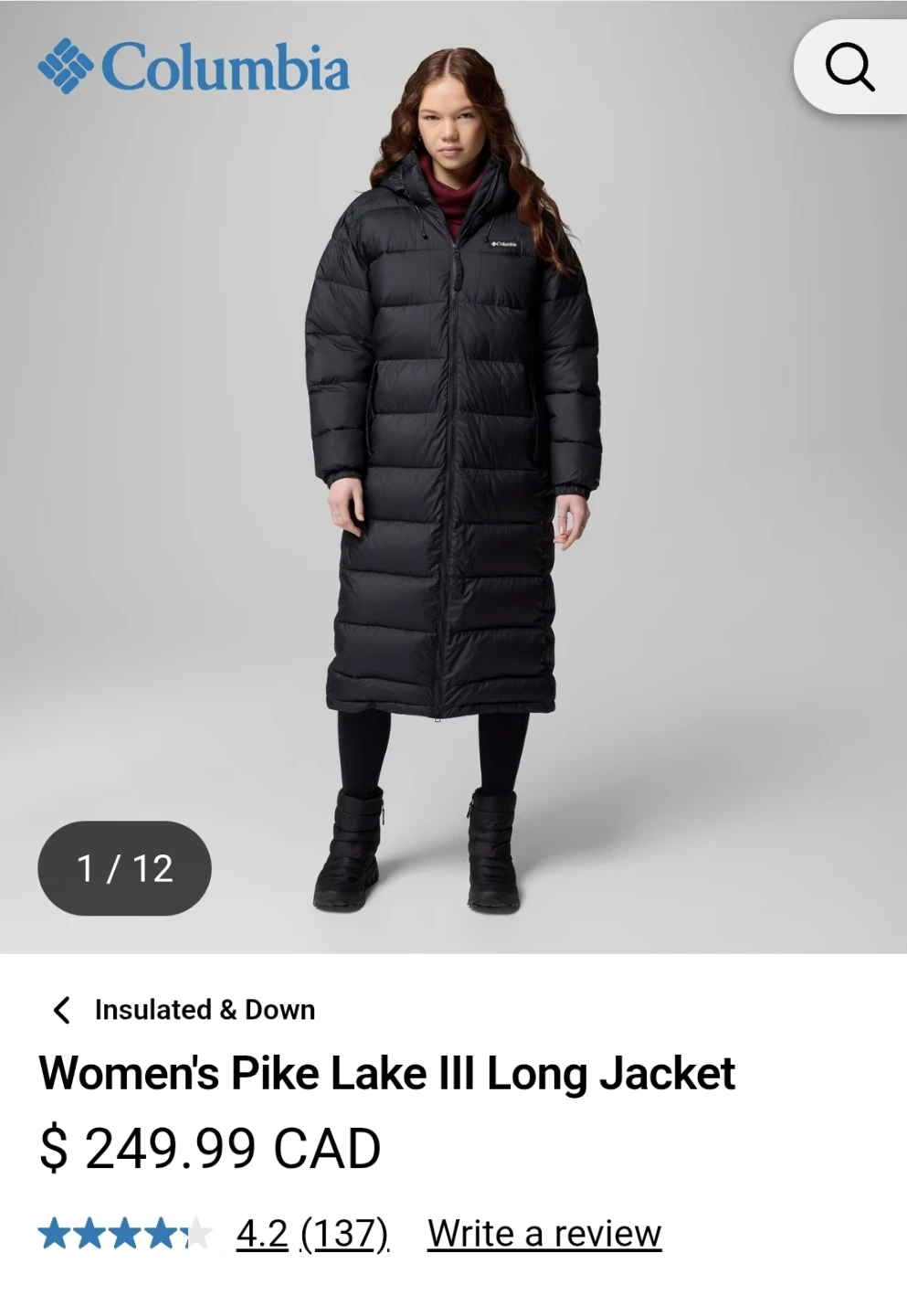 Columbia Pike Lake III Long Jacket Olive Green xxl - photo 5