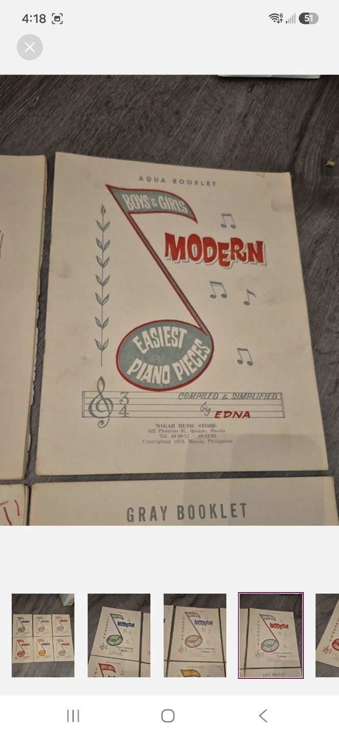 Modern Easiest Piano Pieces Booklets - Vintage Piano Sheets 1971 - photo 4