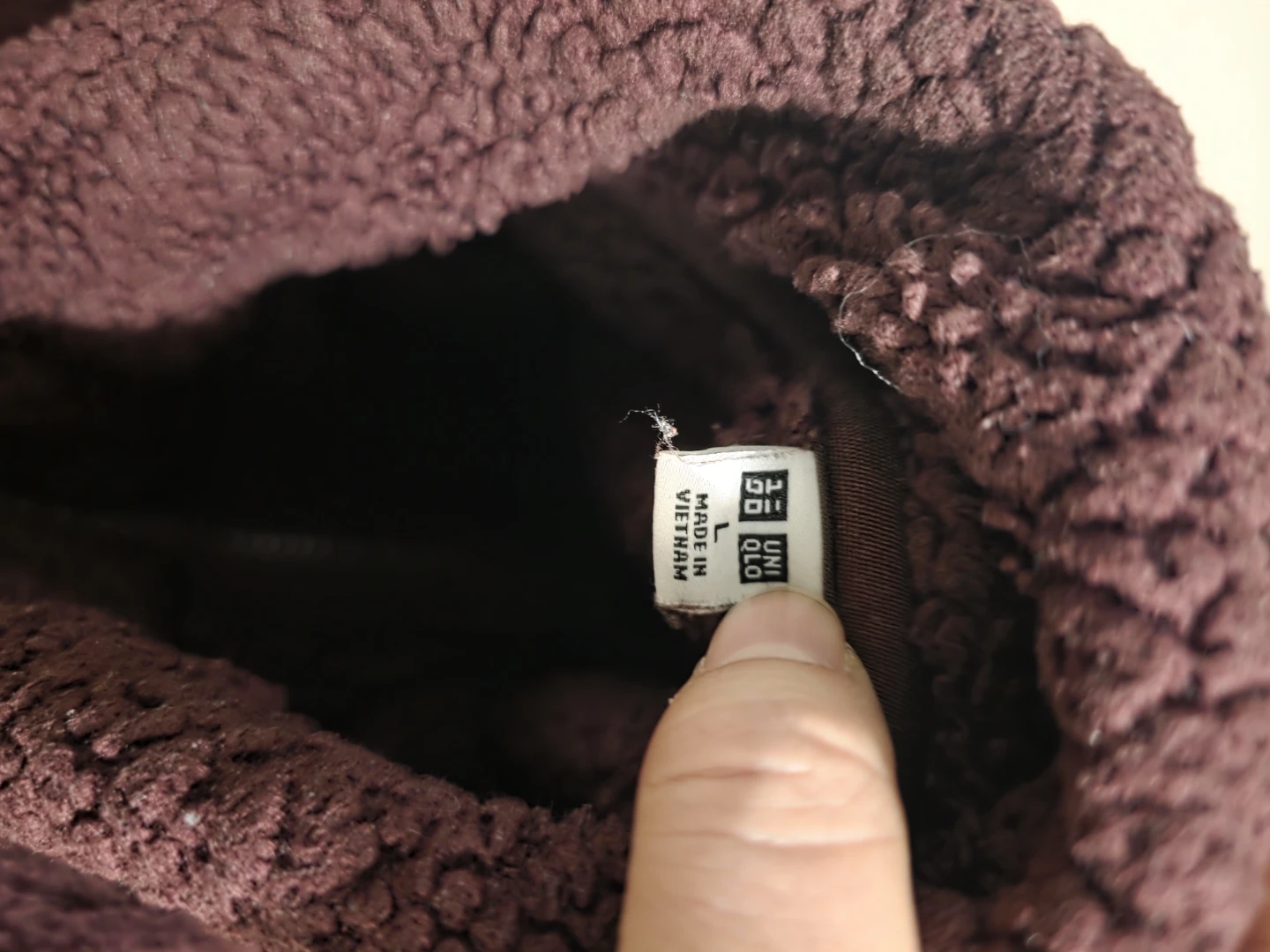 Uniqlo Fleece Full-Zip Jacket Purple - photo 4