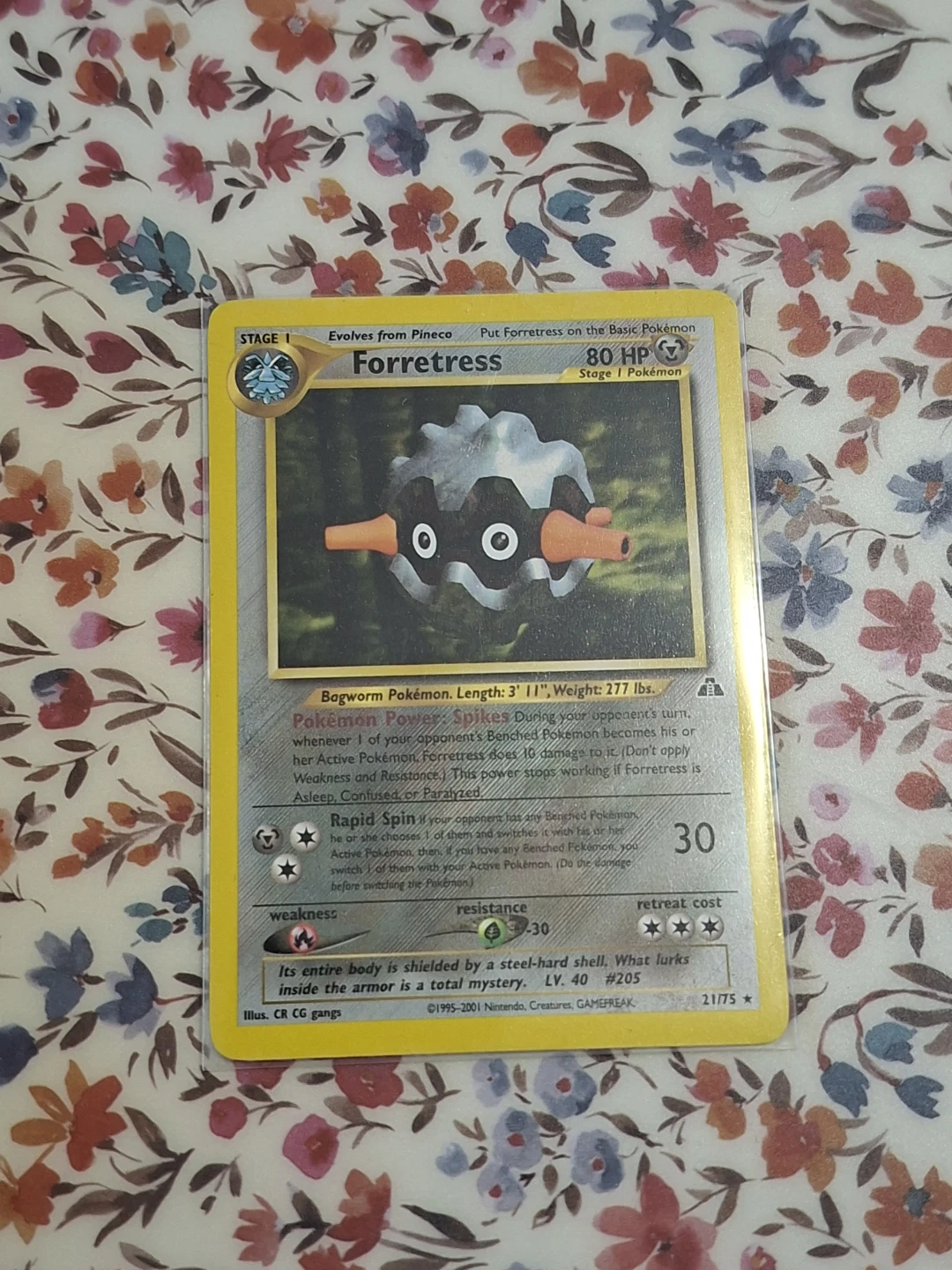 Forretress Neo Discovery 21/75 Pokemon card (Non-Holo, NM)