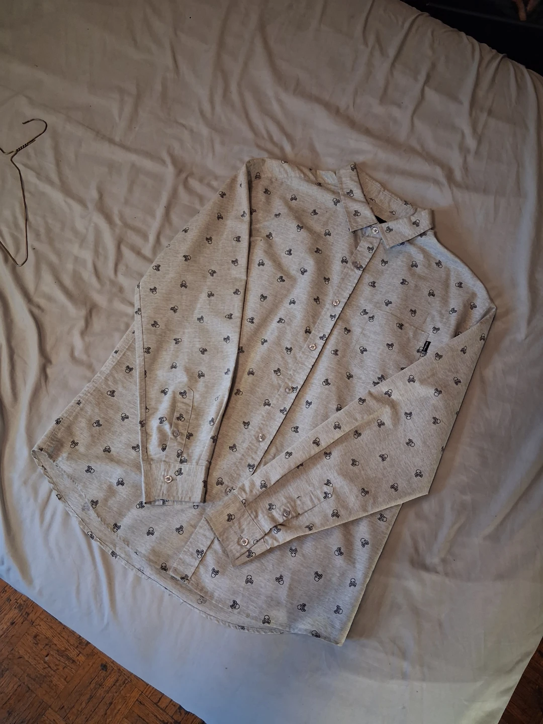 Molokai Surf Co. Skull Print Shirt Size Large - photo 2