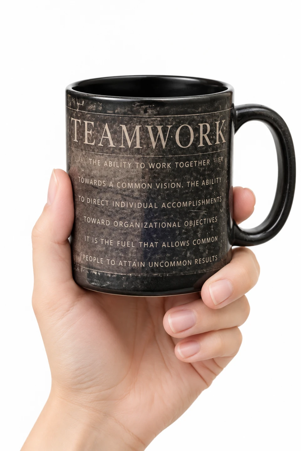 Vintage Teamwork Motivational Coffee Mug - photo 2