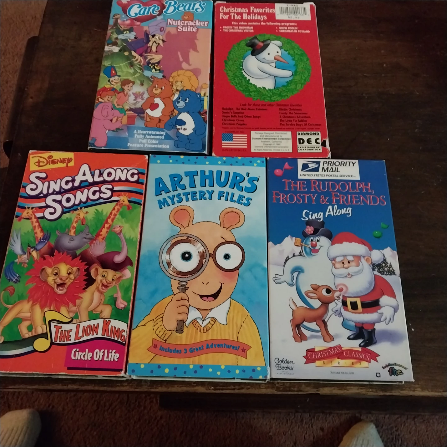 Set of 5 Children's VHS Tapes