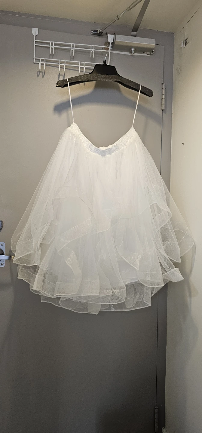 White Tulle Petticoat Skirt