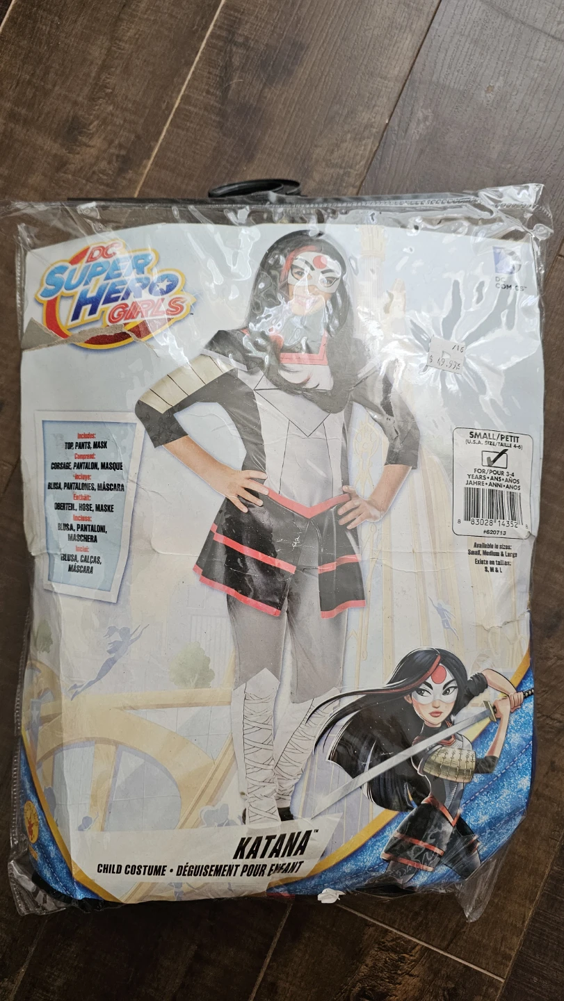Girls Katana Child Halloween Costume DC Superhero - photo 2