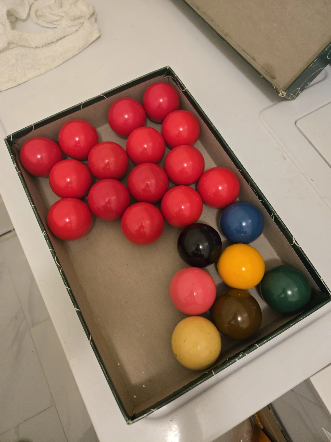 Snooker Ball Set, Made in Belgium