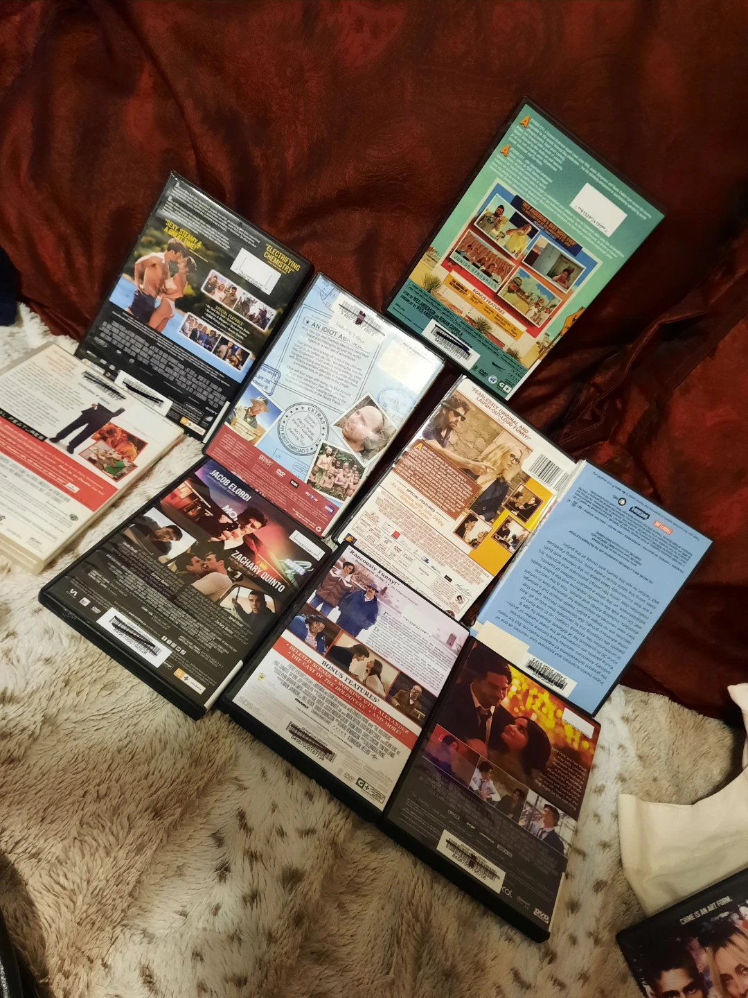 13 DVD's in cases 9 single 1 double 1 QUAD