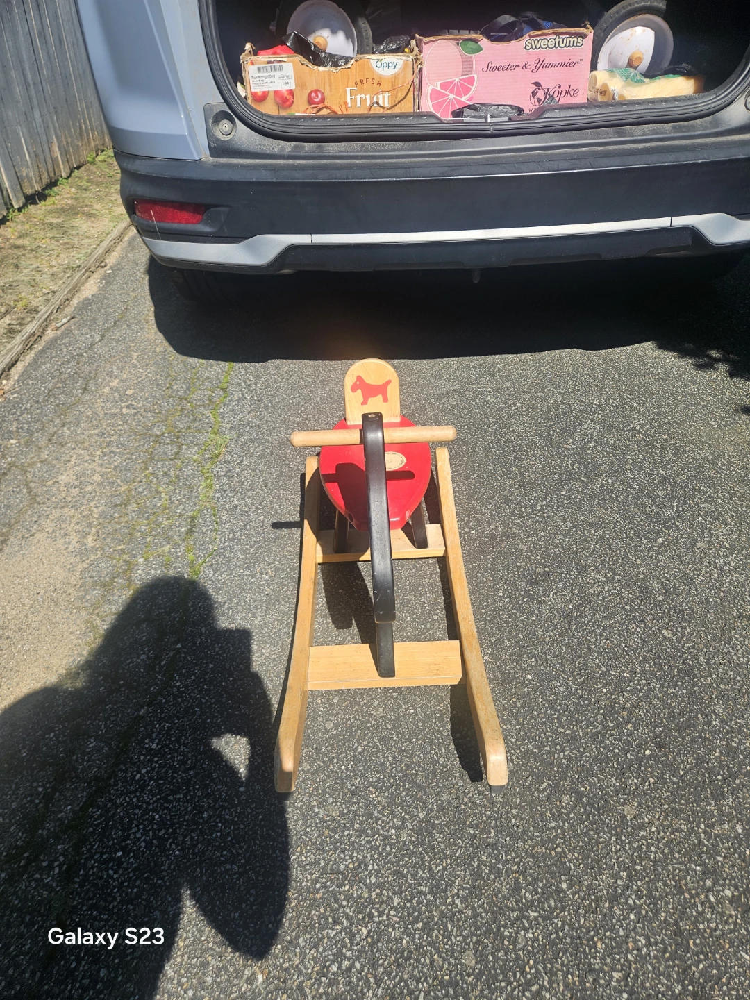 Wooden Dog Rocking Toy