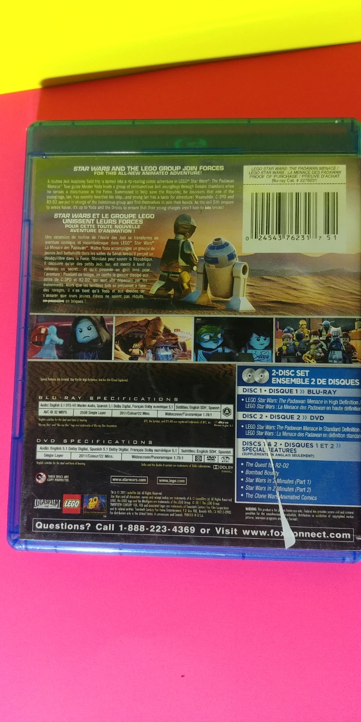 Star Wars Blu-Ray DVD 2 - 16 Card Booster Packs - photo 4