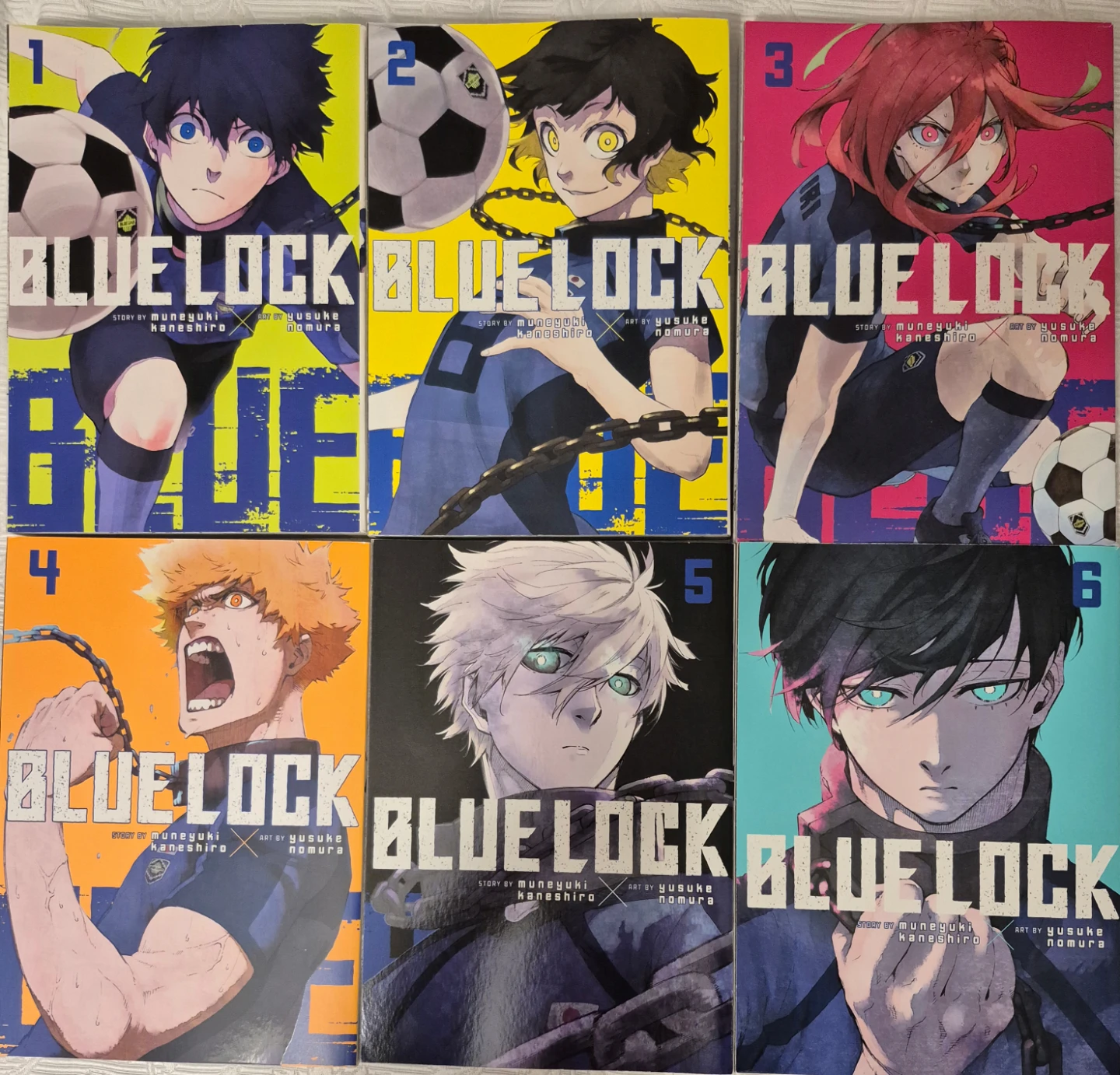 Blue Lock Manga Volumes 1-6