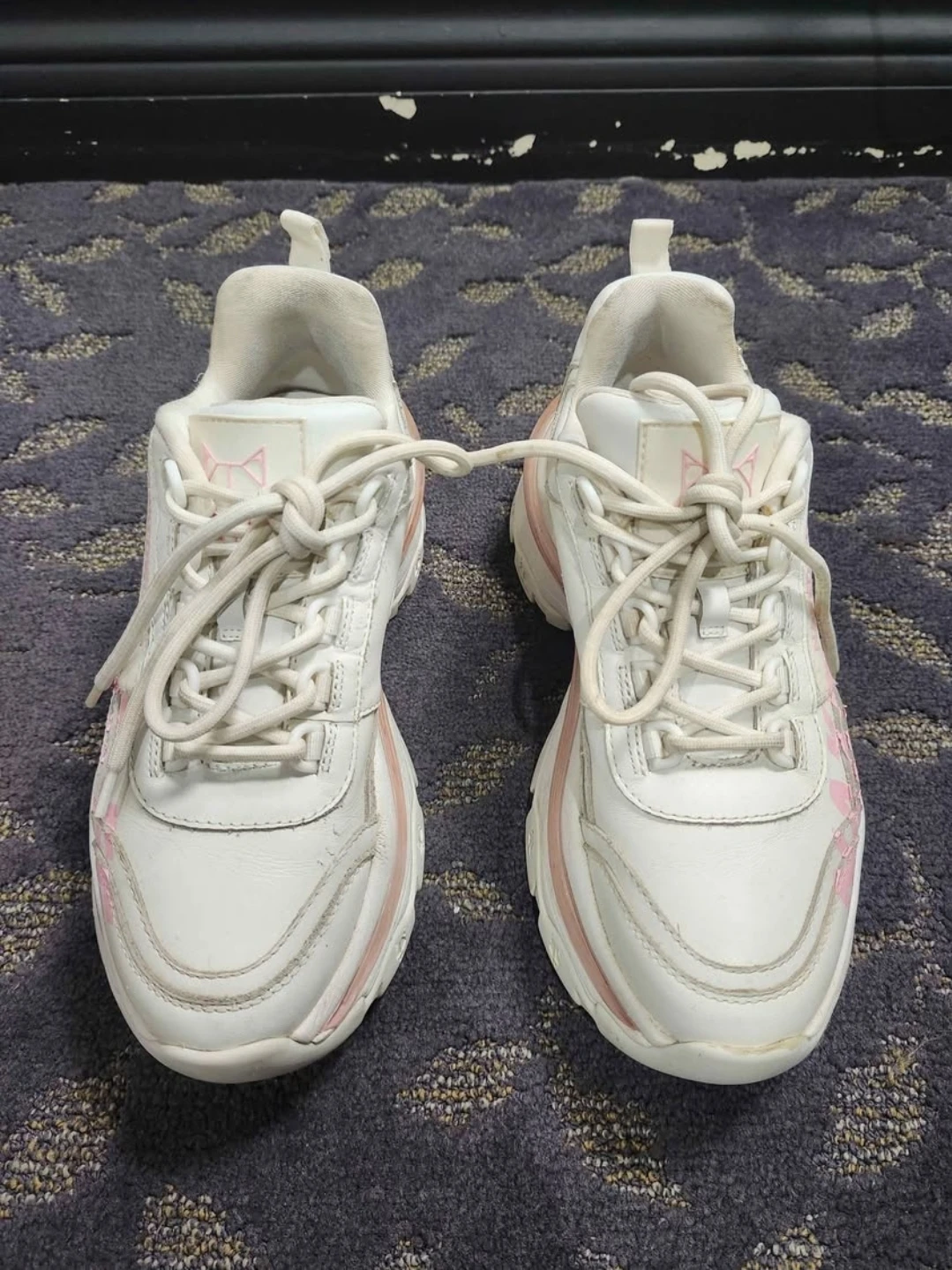 Naked Wolfe Art Fierce White and Pink Sneakers - photo 2