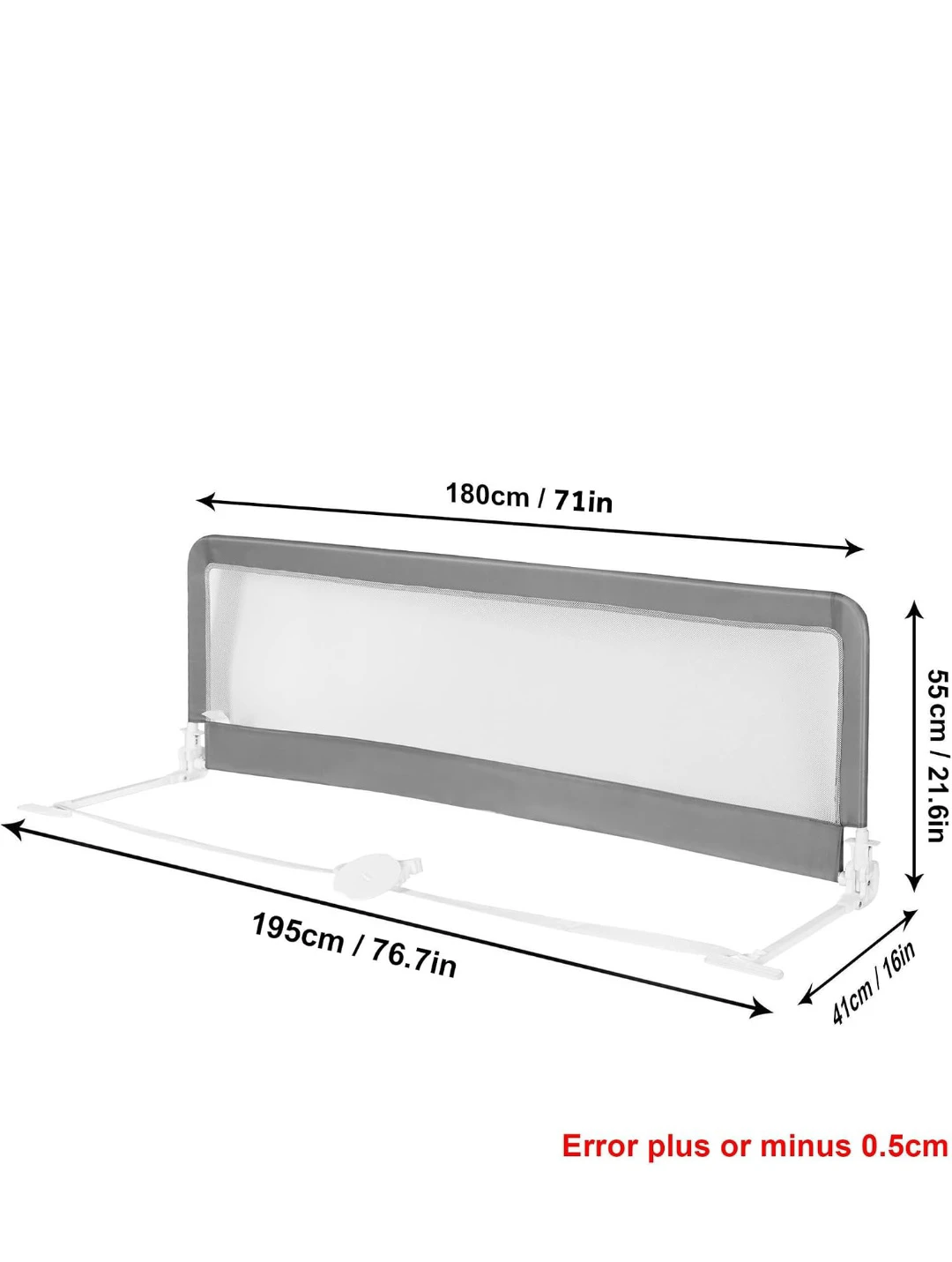 LIVINGbasics Grey Bed Rail for Toddlers - photo 2