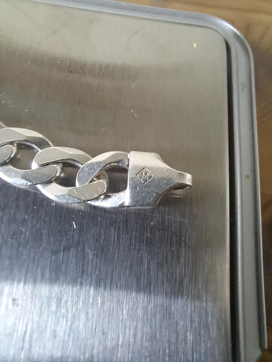 Sterling Silver 925 Curb Chain Necklace Italy - photo 3