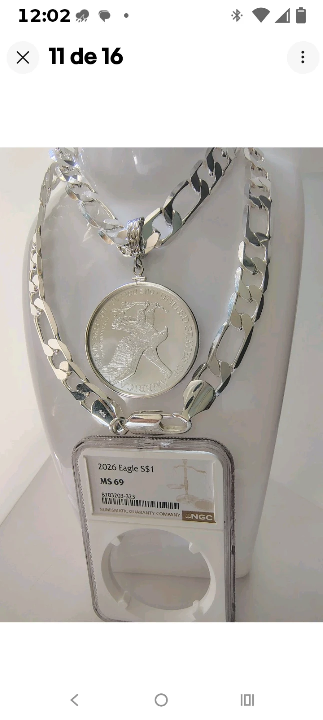 2026 American Silver Eagle Coin Pendant with Chain - photo 2