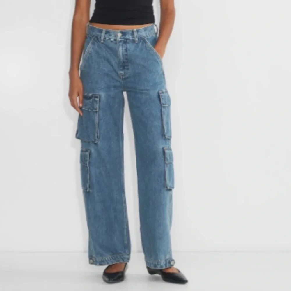 Denim Forum The '90s Millie High-rise  cargo jeans