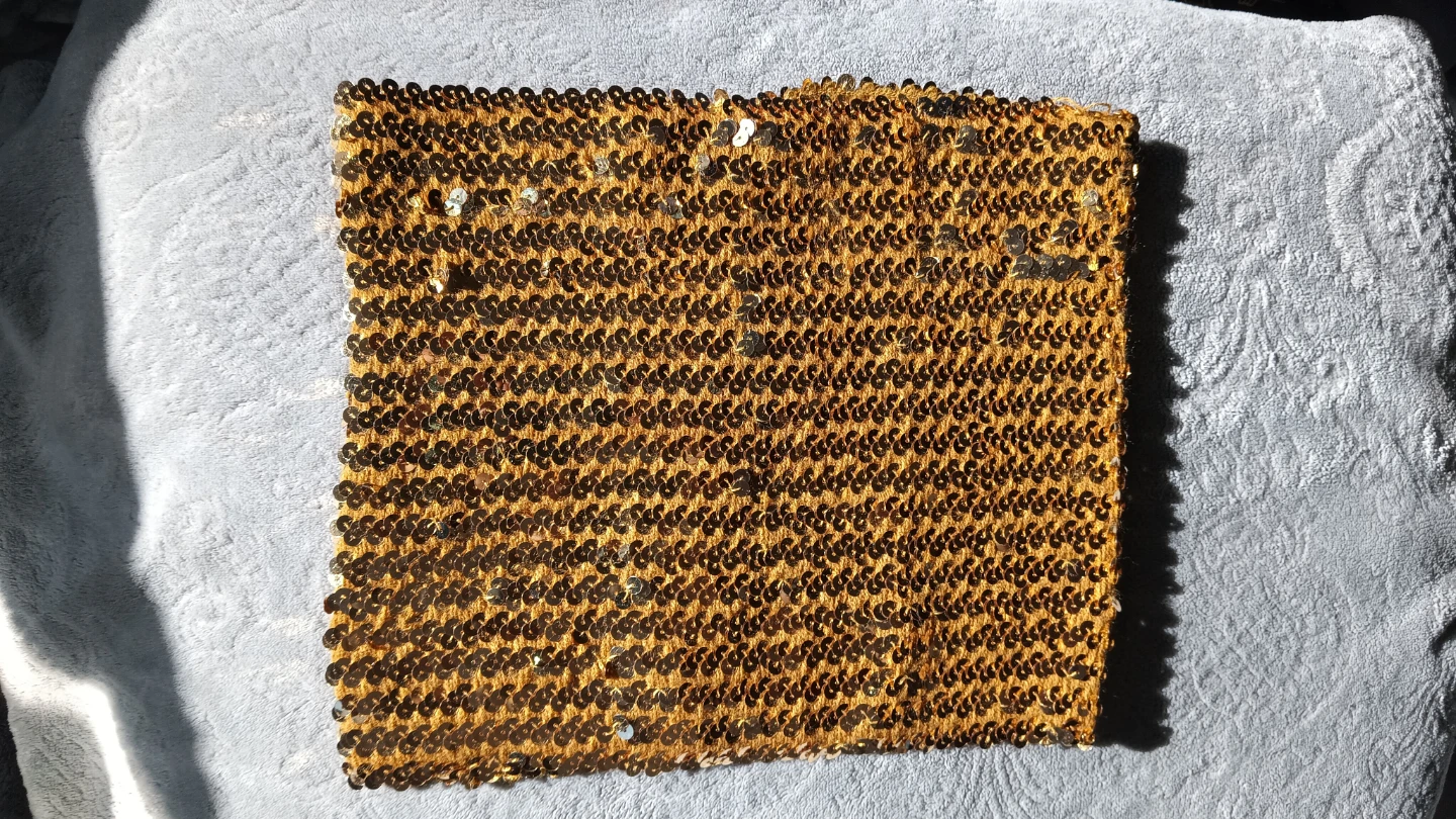 Vintage Disco 🪩 A.Brod Gold Sequin Tube Top - photo 2