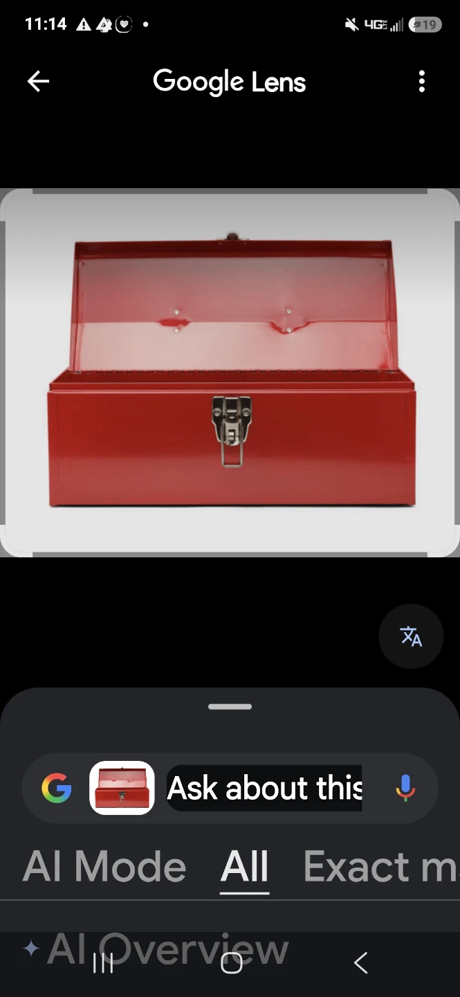 Red Metal Toolbox