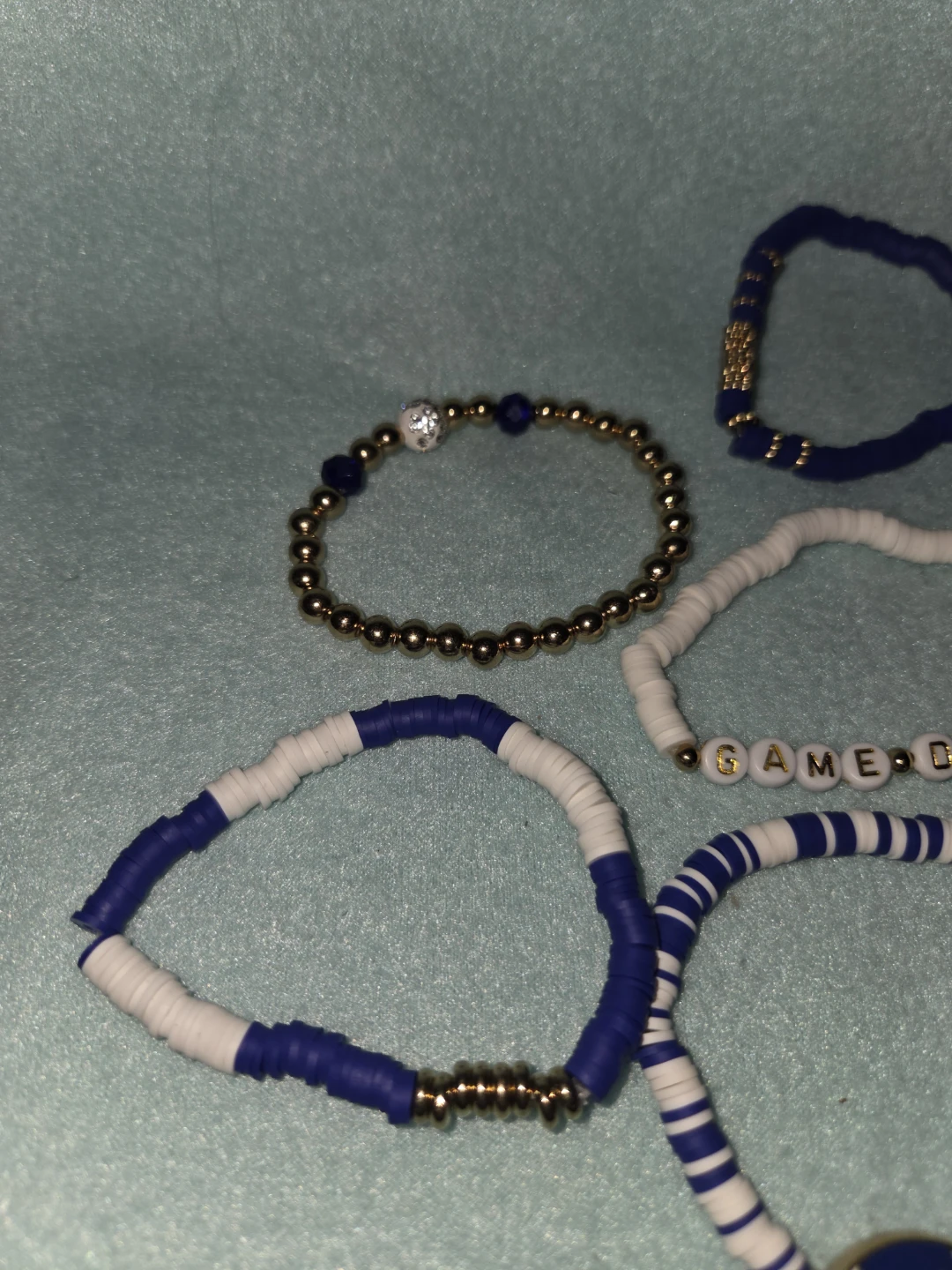 Set of 6 Game Day Football Bracelets - photo 4