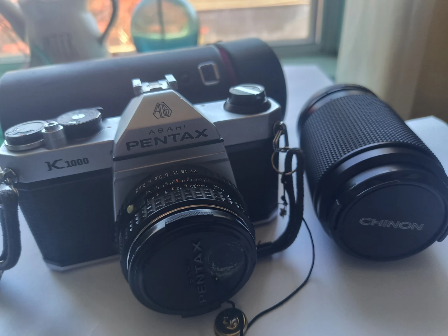 Vintage Asahi Pentax K1000 Camera with Chinon Lens - photo 2