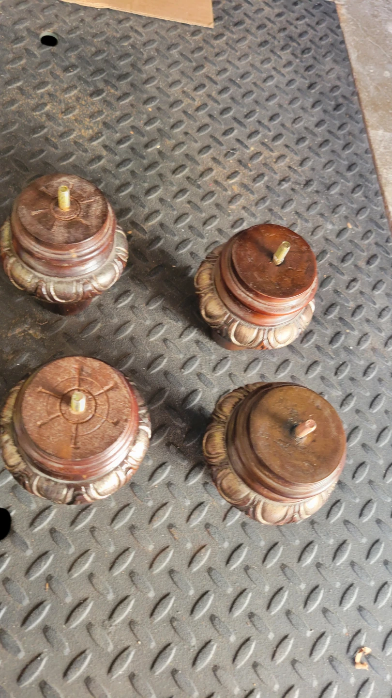 Set of 4 Wooden Furniture Legs