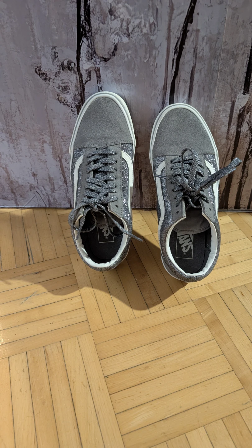 Vans Old Skool Glitter Grey Sneakers