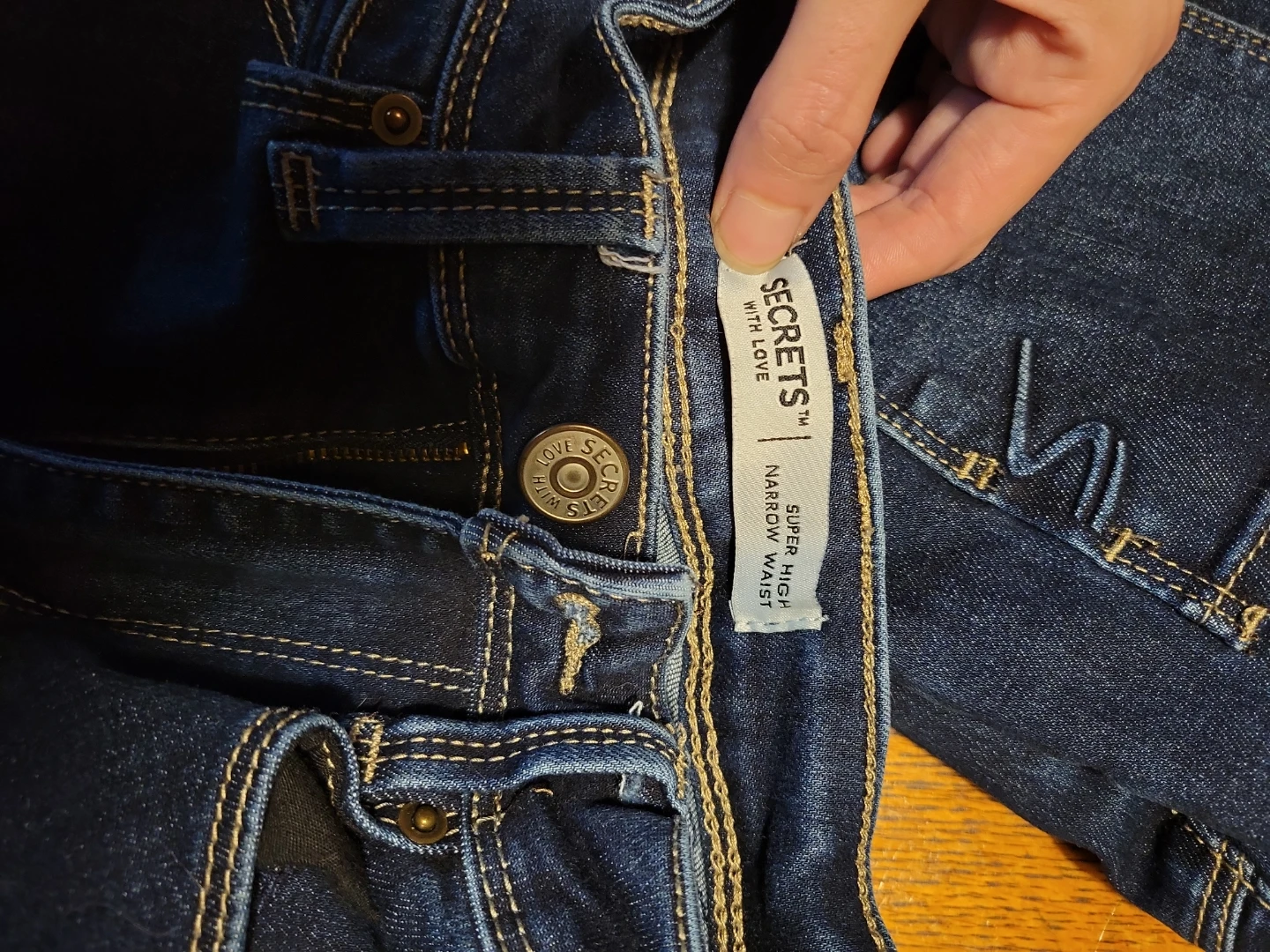 Super high narrow waist jeans - photo 2