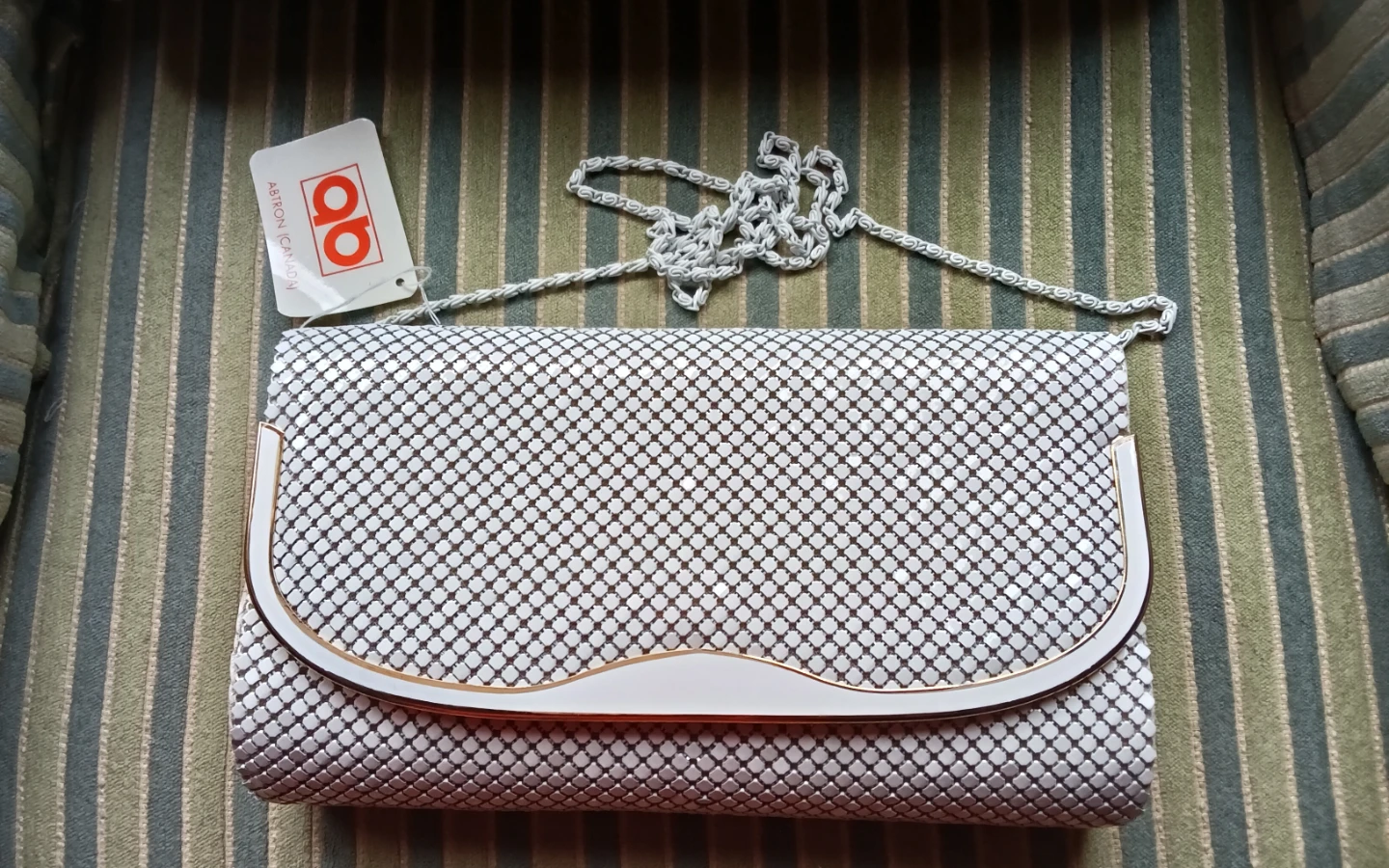Abtron Metallic Mesh Clutch Purse New