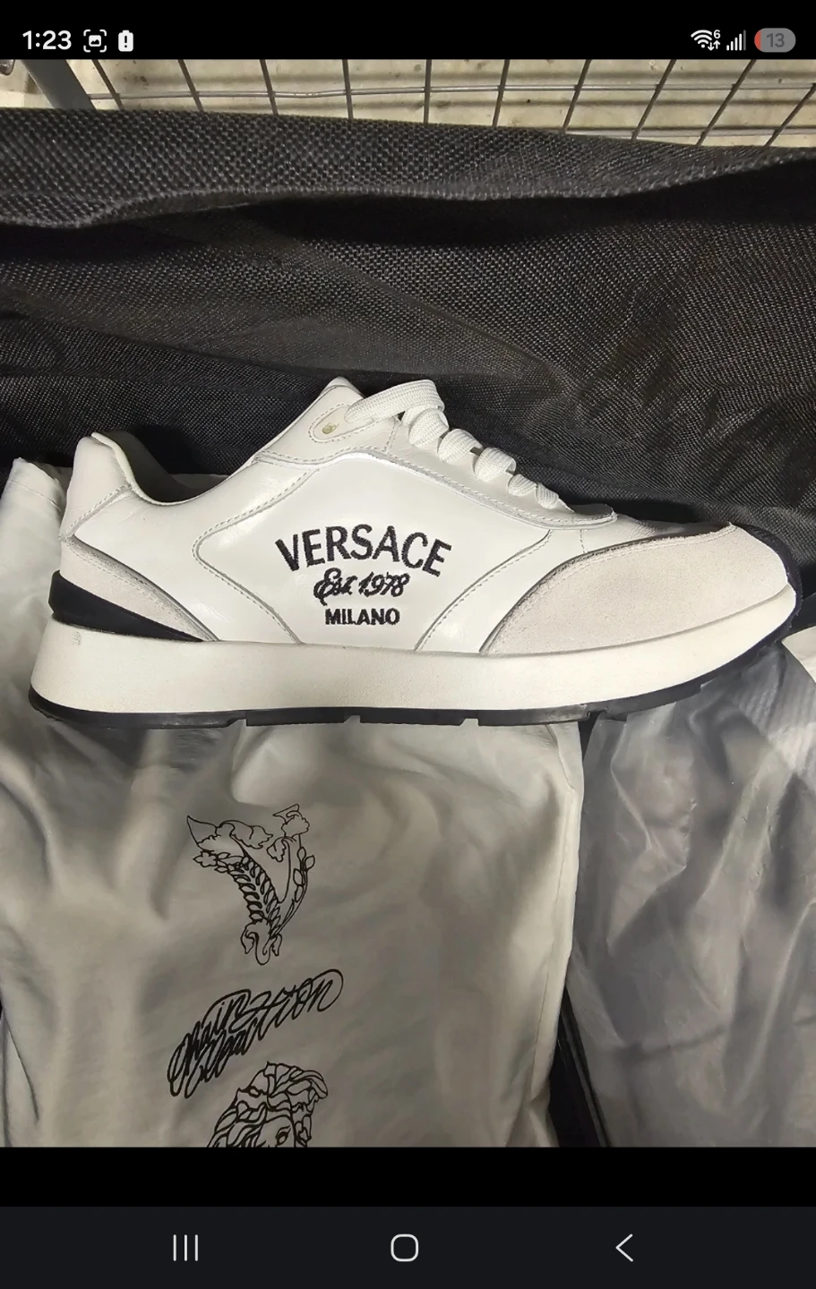 Versace Est. 1978 Milano White Sneakers