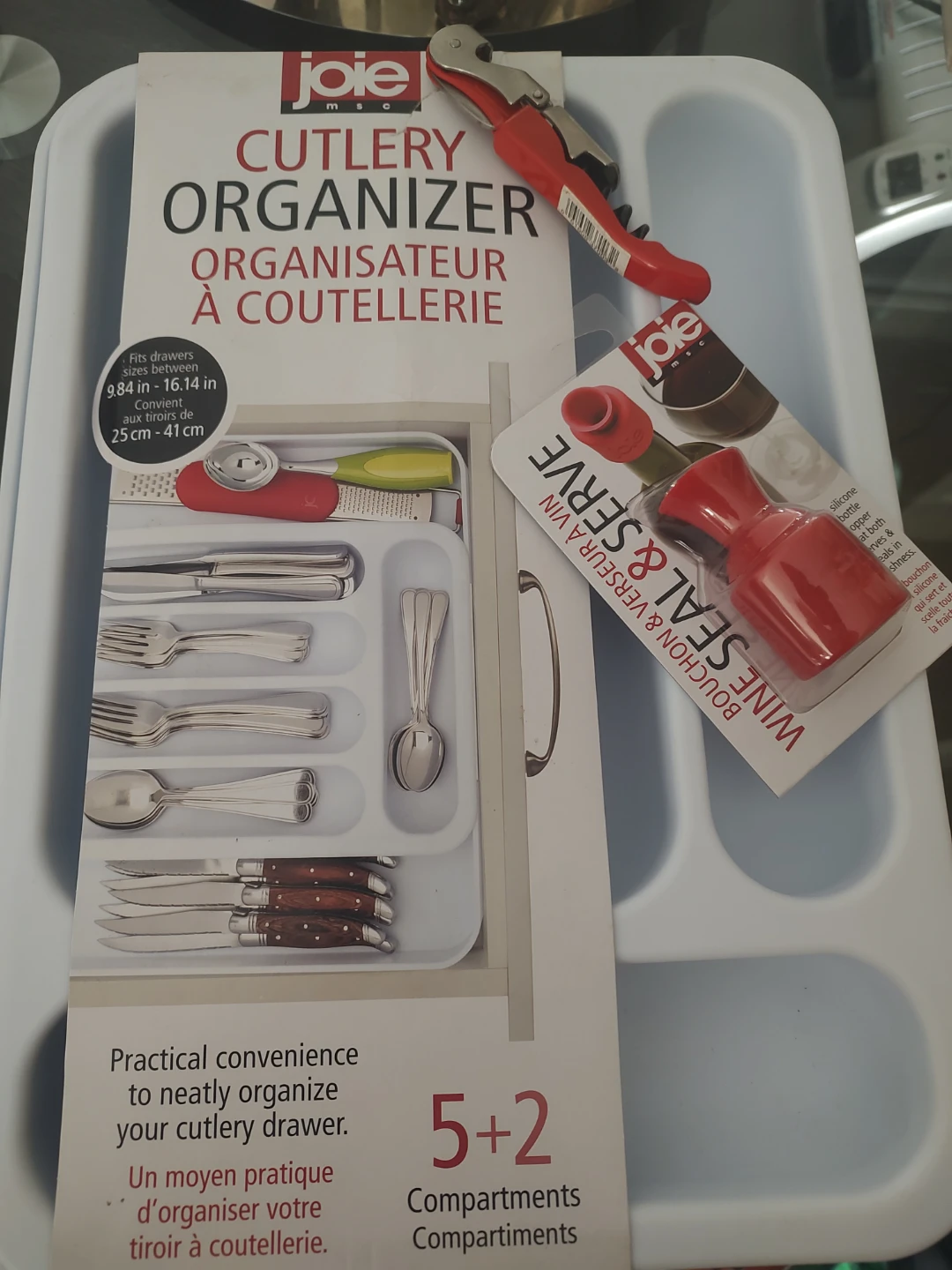 Joie Cutlery Organizer with bottle opener and wine stopper - photo 2
