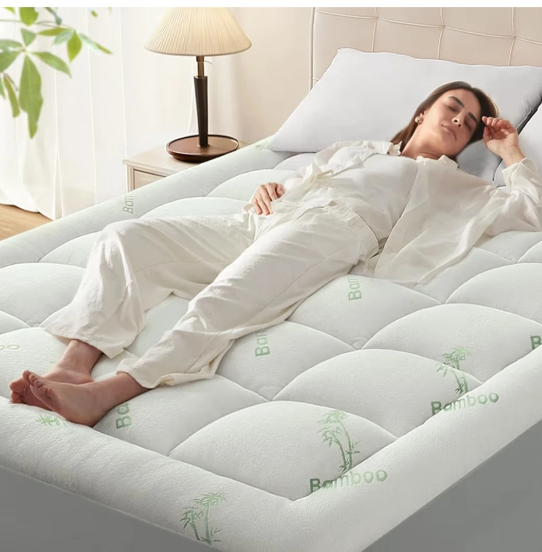 🤍 Brand New Bamboo Mattress Pad – Full Size