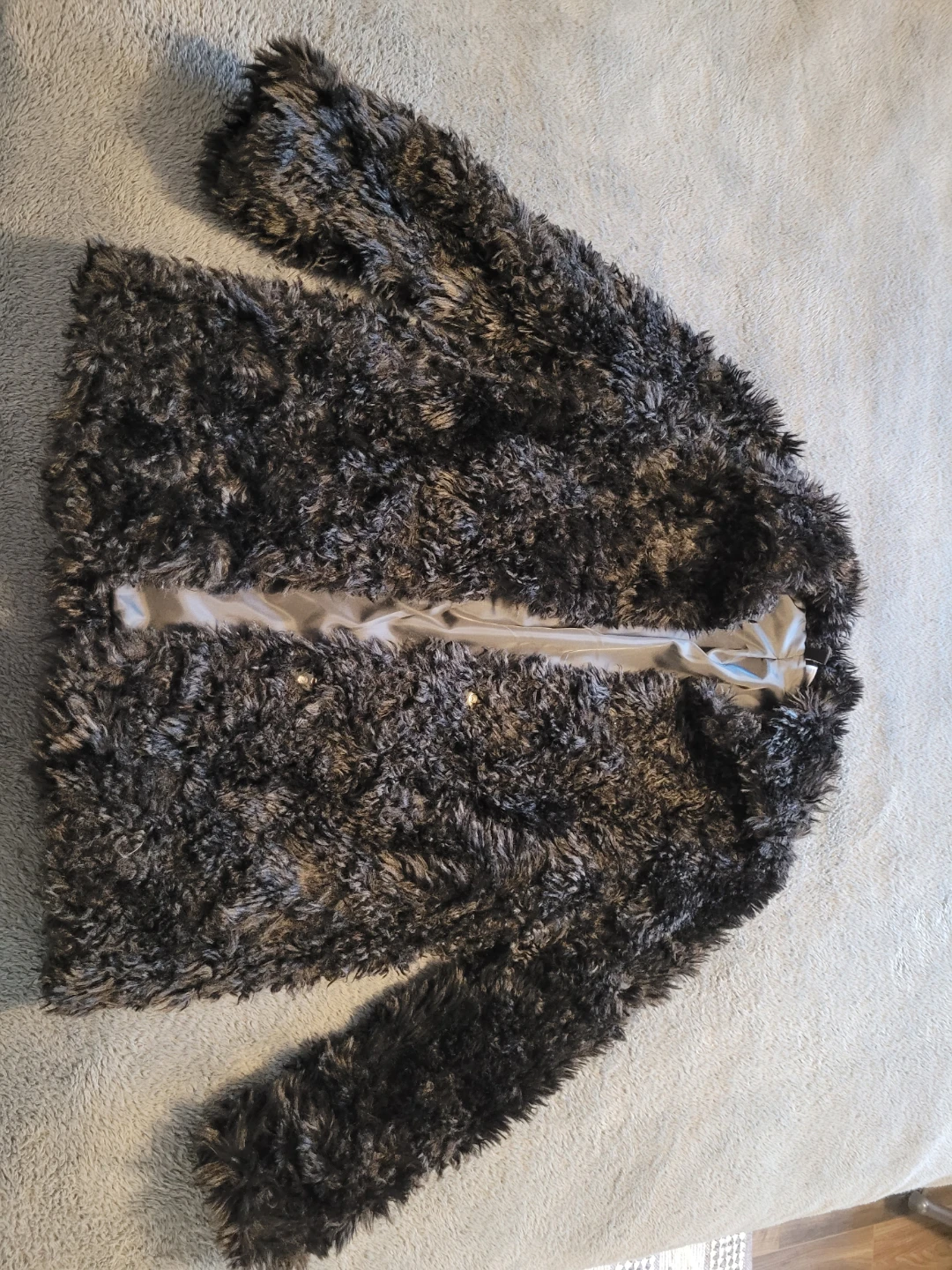 H&M Black Faux Fur Coat - photo 2