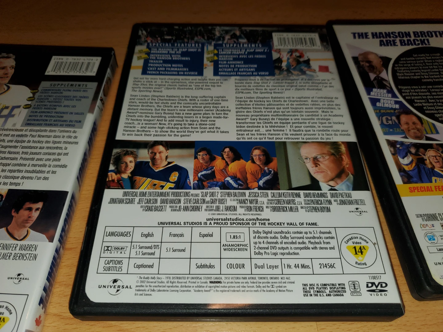 Slap Shot Movie Trilogy DVD Set - photo 3