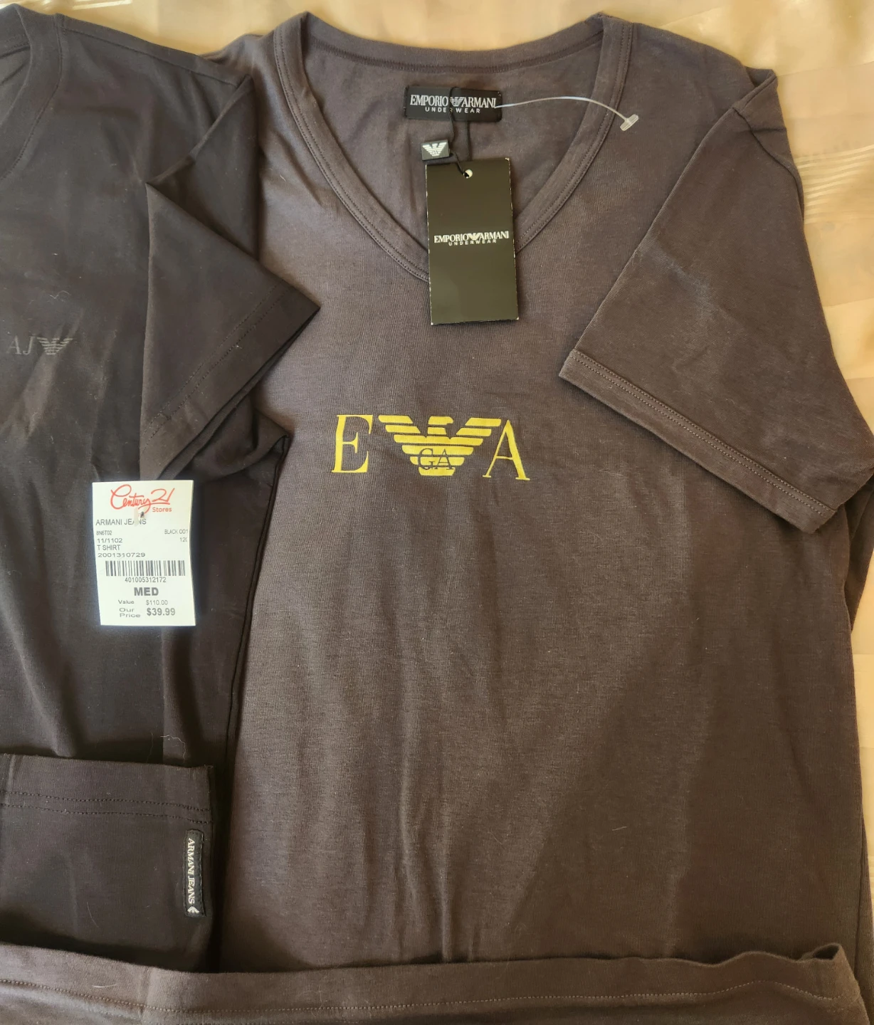 Armani Jeans and Emporio Armani V-Neck T-Shirts - photo 2