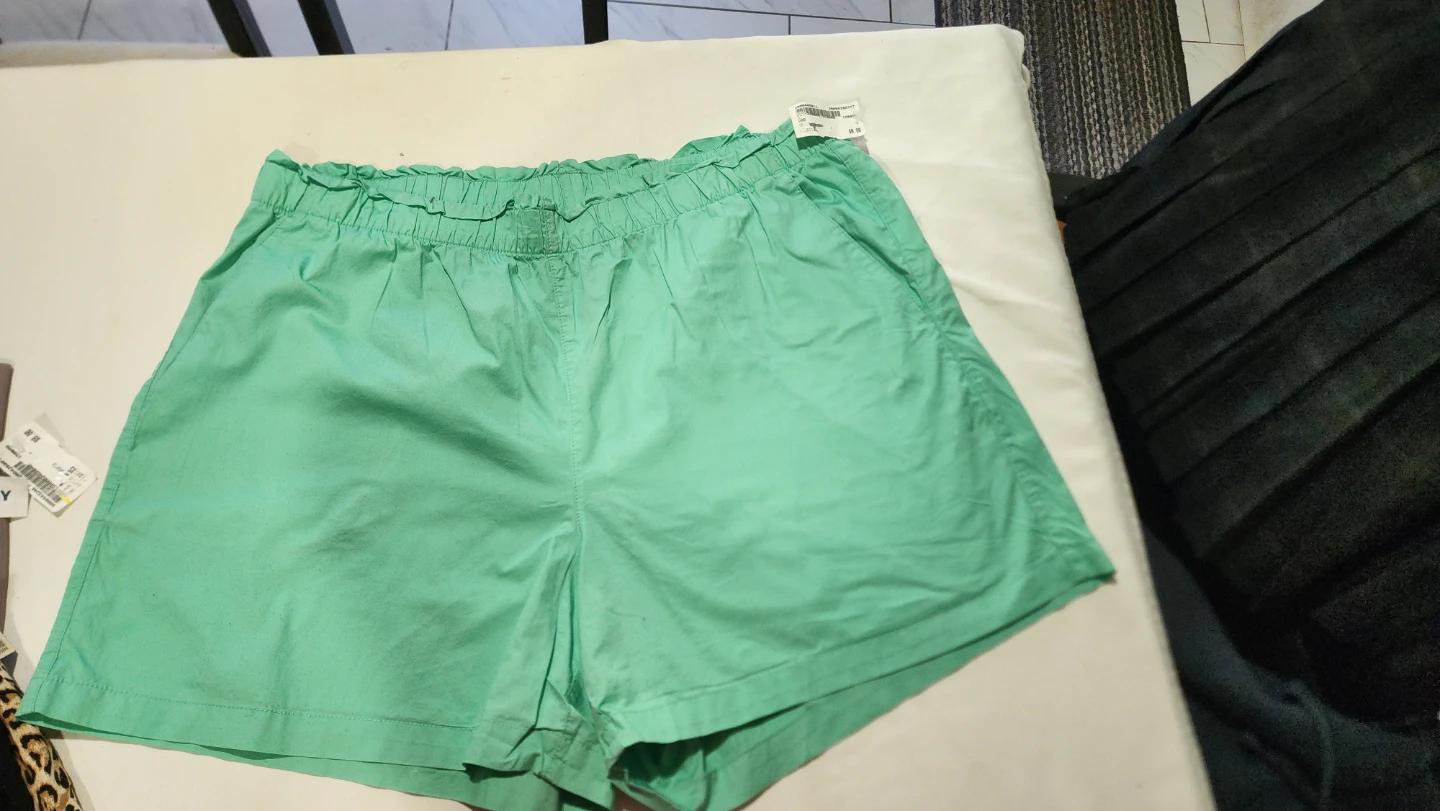 Old Navy Green Elastic Waist Shorts