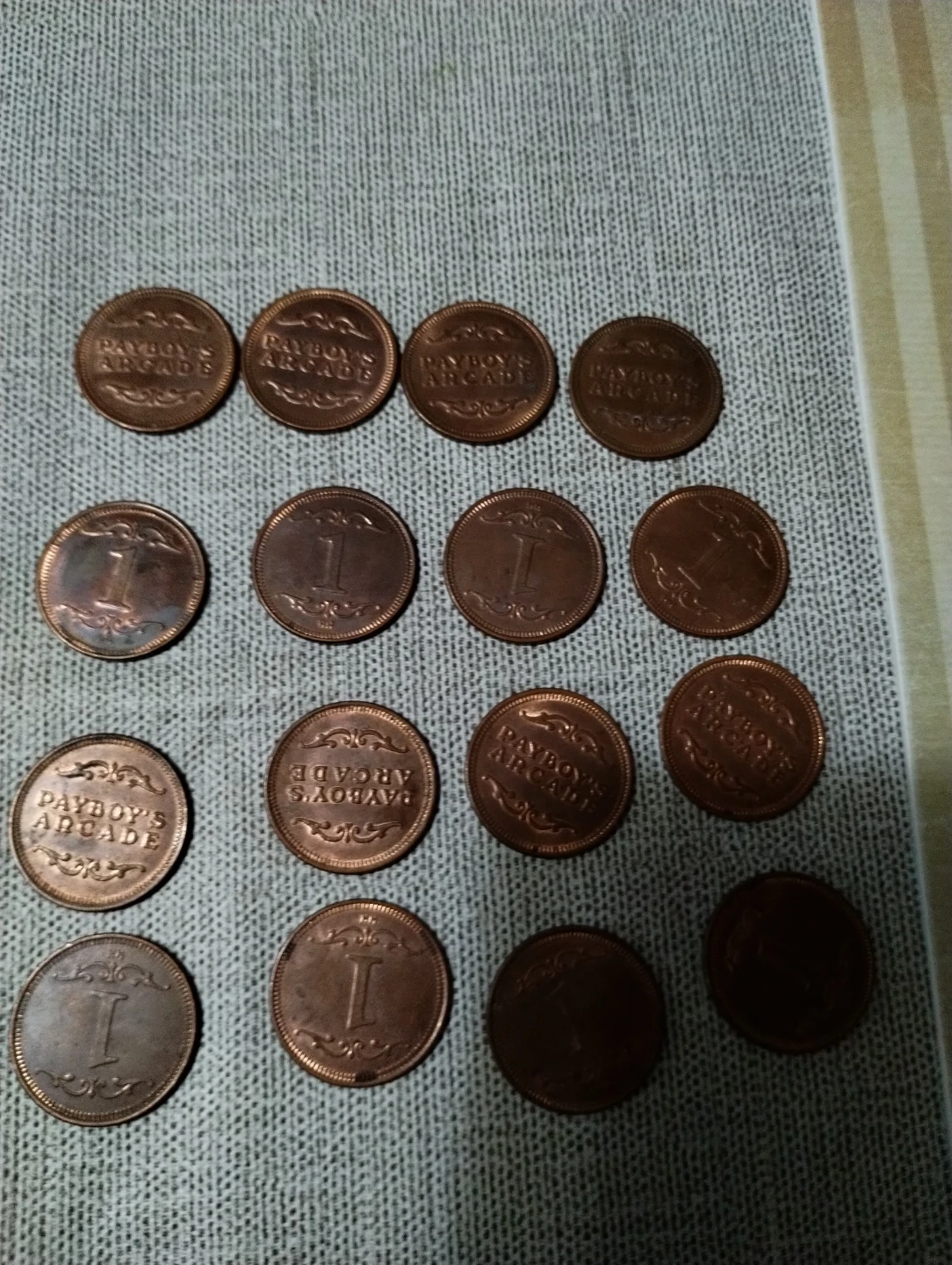 15 Payboy's Arcade Game Tokens