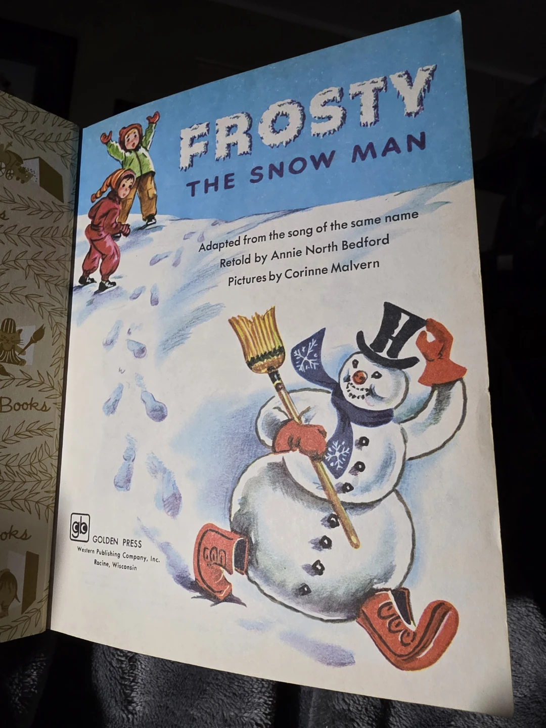 Vintage Frosty the Snow Man Little Golden Book - photo 3