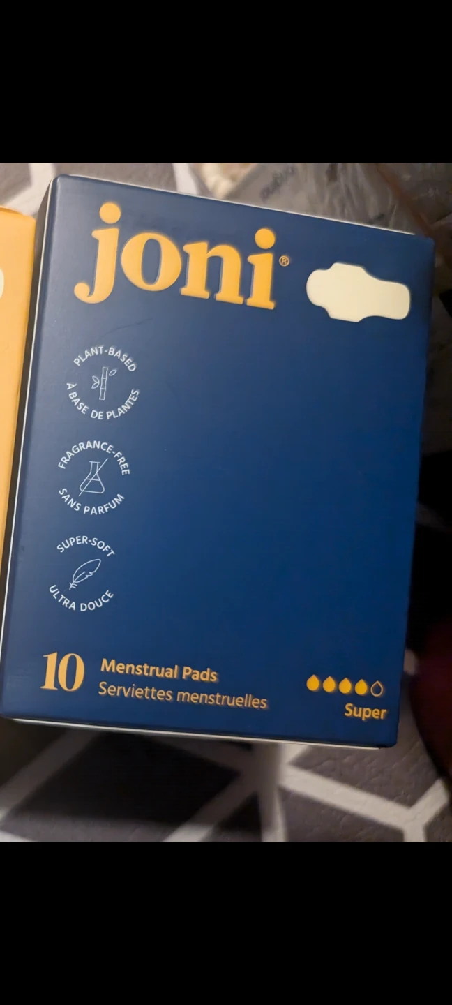 Joni Super Menstrual Pads - 10 Pack $2 ea or 6 packs for $10