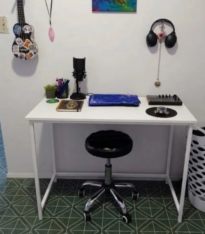 Minimalist White Computer Desk