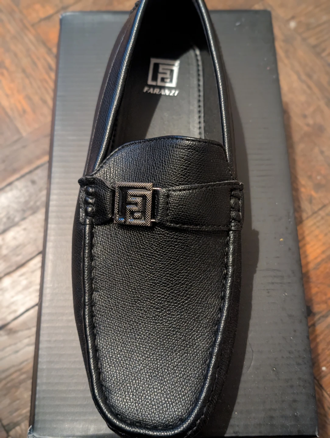 Faranzi Men's Black Loafers