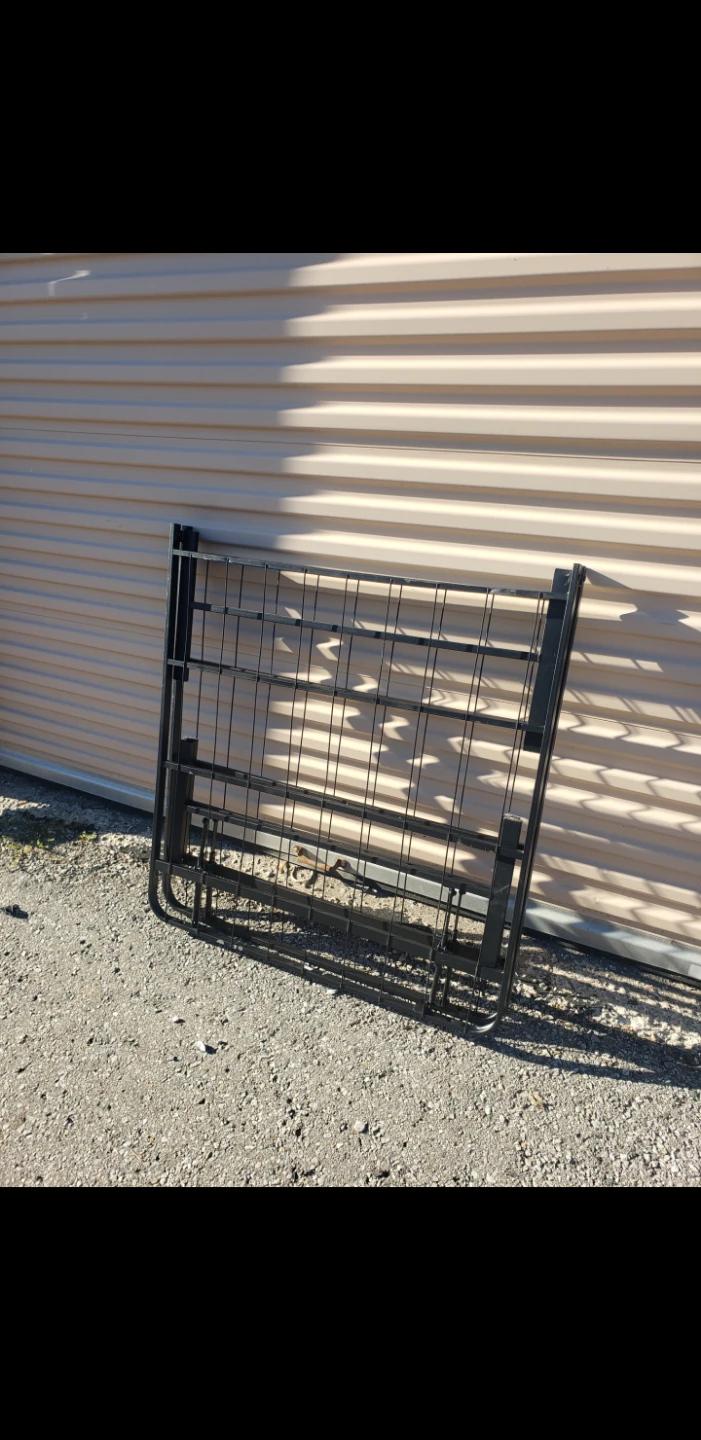 Black Metal Folding Bed Frame - photo 2